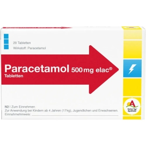    PARACETAMOL elac 500 mg Tabletten
