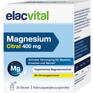     ELACVITAL Magnesium Citrat 400 mg PLE Btl.
