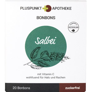     PLUSPUNKT Salbei-Bonbons mit Vitamin C zuckerfrei
