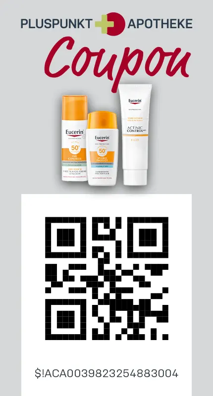 Pluspunkt Apotheke E-Coupon 3 € Eucerin Sun Coupon